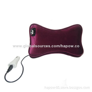 In car Bluetooth headset with loud speaker installed inside a pillow which offers cushion as well
